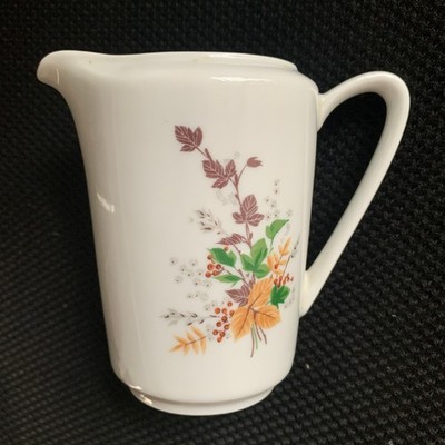 Kahla Könitz DDR Milchkännchen Porzellan florales Muster 10,5cm