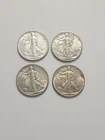 (4) Walking Liberty Half Dollars - Free Shipping