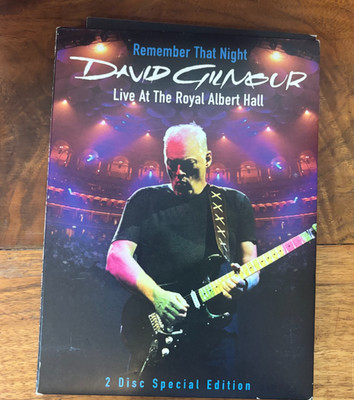 Remember That Night David Gilmour - Live at the Royal Albert Hall DVD 2 Discs