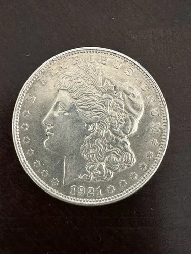 1921 D MORGAN SILVER Dollar  MICRO D 90% Silver XF/AU
