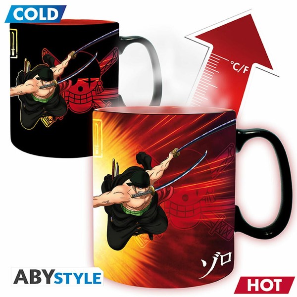 Abystyle Heat Change Becher One Piece Zorro & Sanji, Keramik, 460 Ml, ABYMUGA580-image
