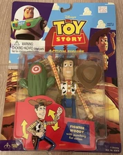 Disney Toy Story Think Way Toys (1995) Fighter Woody Action Figure