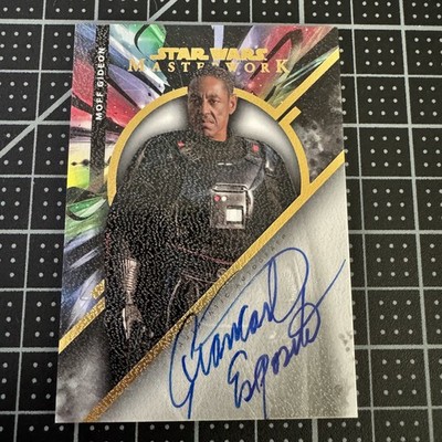 2022 Topps Star Wars Masterwork Moff Gideon Autograph Canvas 19/25 SSP