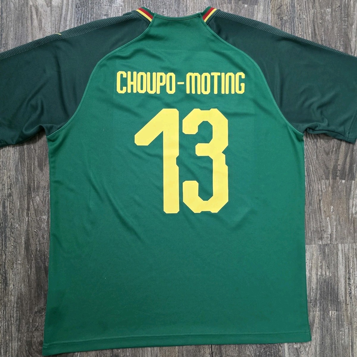2018 Puma Cameroon Home Soccer Jersey Eric Choupo-Moting Men XL