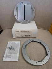 " New in Box " Hubbell System One Round Floor Box Cover Flange Aluminum  S1TFCAL