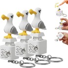 Seagull Mine Button Keychain Quacking Sound Clicker Rechargeable Portable Desk
