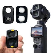 For DJI Osmo Pocket 4P Camera Lens Cap Cover 110 Wide-angle Lens Tempered Film