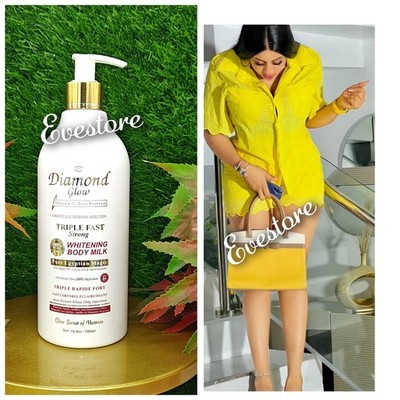 GCC DIAMOND GLOW WHITENING BODY MILK WITH  Carrot Oil + VIT A,K,E 500mlx1   % 