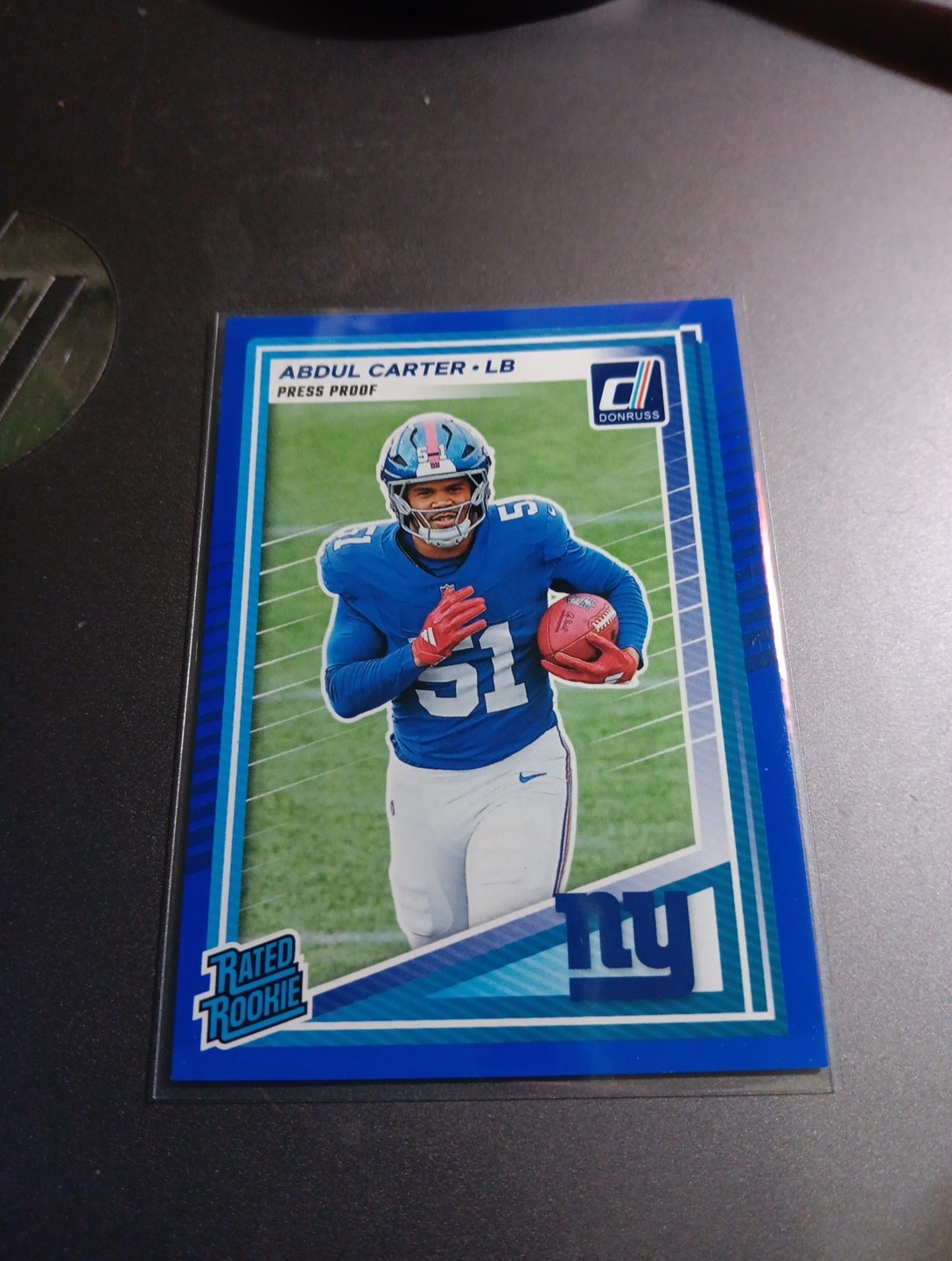 2025 Panini Donruss - Rated Rookie Abdul Carter #315 Press Proof Blue (RC)