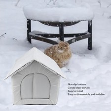 ಥ Gray Outdoor Cat House Water Resistant Weather Proof Spacious Enclosed