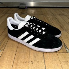 adidas Trainers Mens Size 9 Black Suede Gazel...