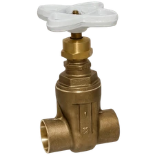 NIBCO NJ0J0X8 Gate Valve 3/4" Silicon Bronze 125LB 300PSI Solder Connection