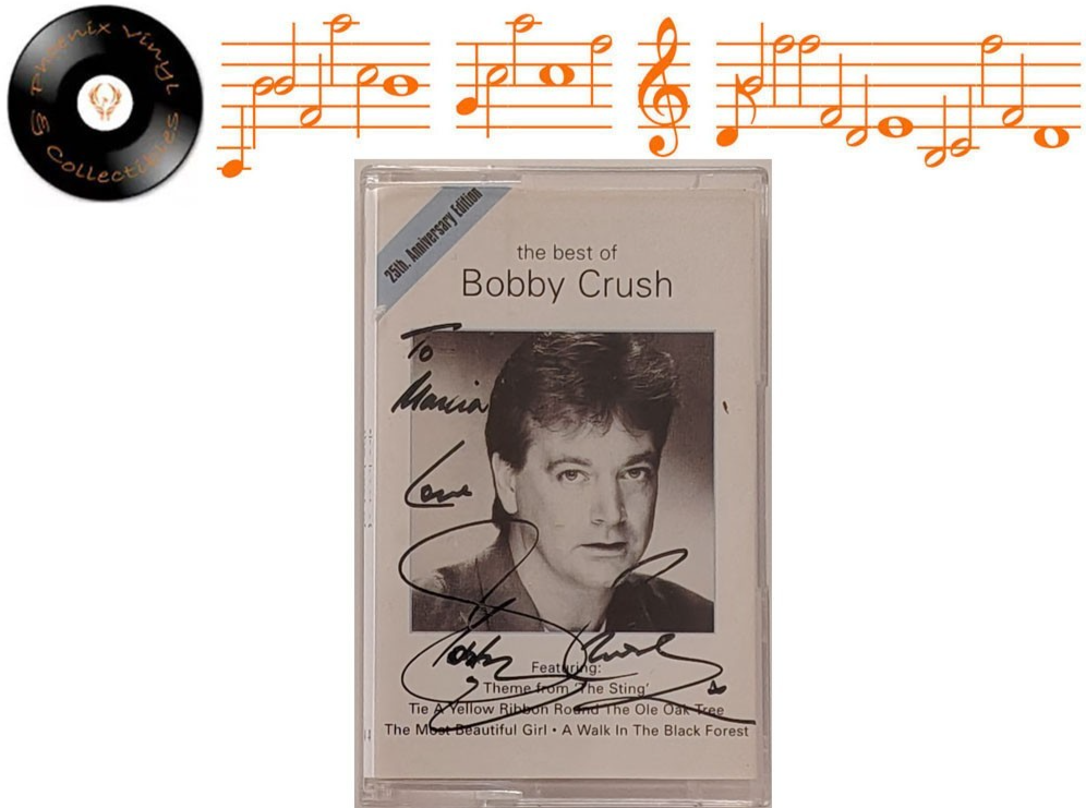 The Best Of Bobby Crush Cassette Tape Album Signed Rare - Near Mint