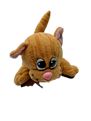 Vintage Pound Puppies Kitty Orange Striped Kitty Cat Plush