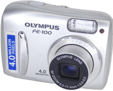 Olympus FE-100 Digital Camera 4.0MP Compact Silver Vintage Y2K Classic