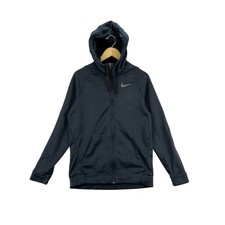 Nike Dri-FIT Full Zip Hoodie Jacket Men's M Black Athletic Activewear Training