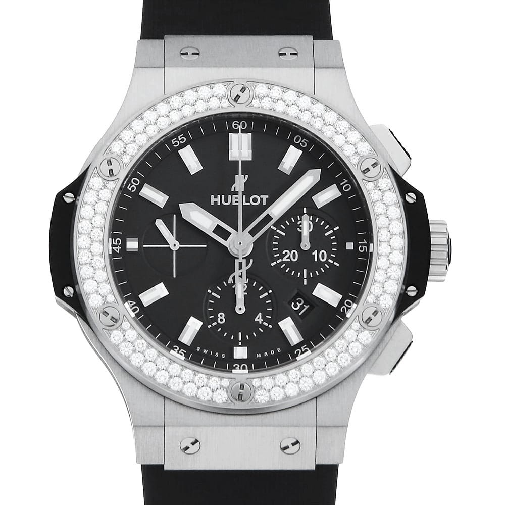 301.SX.1170.RX.1104 HUBLOT big hand second diamond steel bang mens - vintagewatches.pk