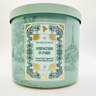 1/BATH & BODY WORKS SPRINGTIME IN PARIS 3-WICK SCENTED CANDLE 14.5
