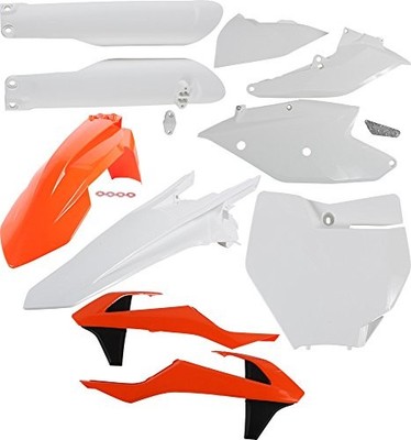 Acerbis Orange/White/Black Full Body Plastic Kit (2421065135) KTM 450 SX-F 16-18