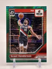 2024-25 Panini Donruss Optic - Scoot Henderson #153 Green Hyper Prizm /249 SSP