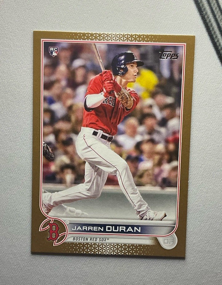 2022 Topps Series 1- Jarren Duran Gold /2022 #187 (RC)