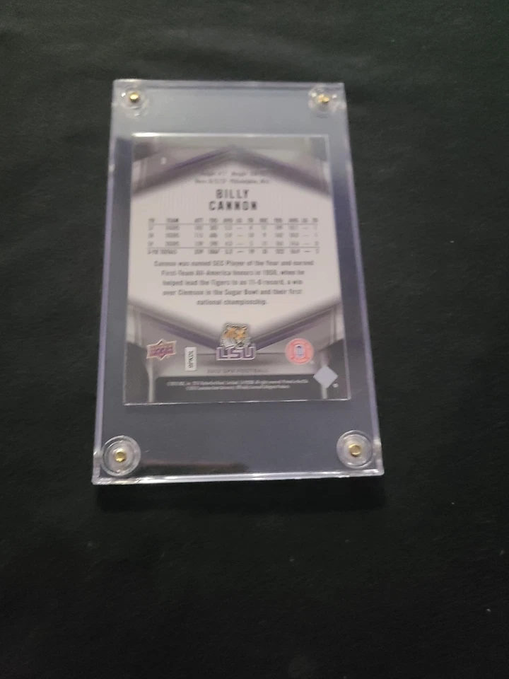 Billy Cannon 2012 SPx #3 - On Card Autograph- In Person At Tri-Star - LSU Tigers - Image 2 of 2
