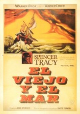 The Old Man and the Sea 1958 Spencer Tracy Spanish Movie Postcard