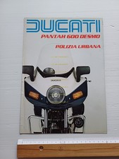 Ducati Pantah TL 600 Polizia Urbana 1982 depliant ITALIANO originale