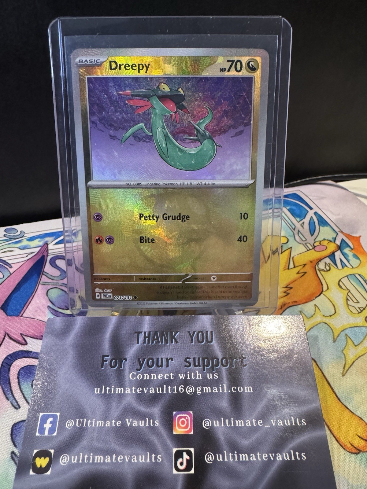 Pokemon TCG: Dreepy (Master Ball Pattern) 071/131 Sv: Prismatic Evolutions NM