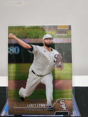 2022 Topps Stadium Club Chrome Lance Lynn Gold Refractor /50 #185 White Sox