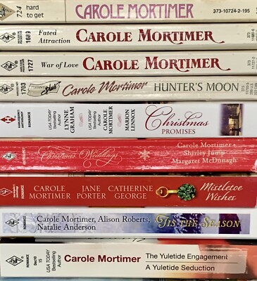 (9 pb/ 18 stories) ALL by author Carole Mortimer cowboy  romance HEA