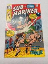 SUB-MARINER #40 1971 ROY THOMAS NAMOR SPIDER-MAN GERRY CONWAY MARVEL COMIC MJ