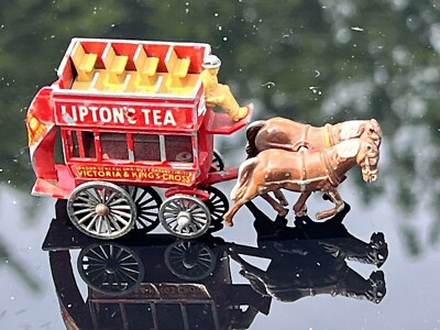 Vintage Matchbox Lesney No 12 Horsedrawn Liptons Tea London Bus Weihnachtsgeschenk