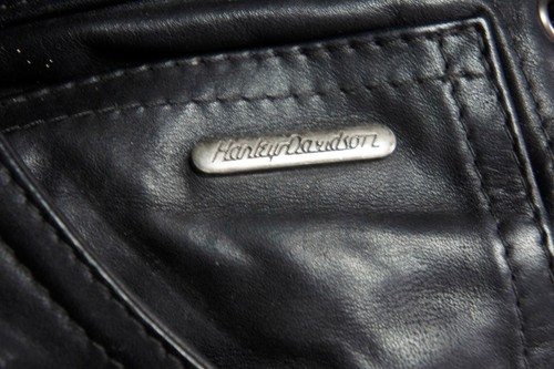 Vintage Harley Davidson Leder geschnürt seitlich Biker Motorrad Hose Vintage Gr. 14 - Bild 12 von 19