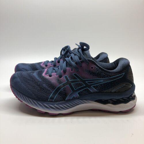 ASICS Women's GEL-NIMBUS 23 Running Shoes Blue Size 7US
