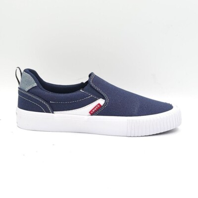 LEVIS' LANCE SLIP ON MEN SNEAKERS  COLOR NEON NAVY  SIZE US 8M NIB