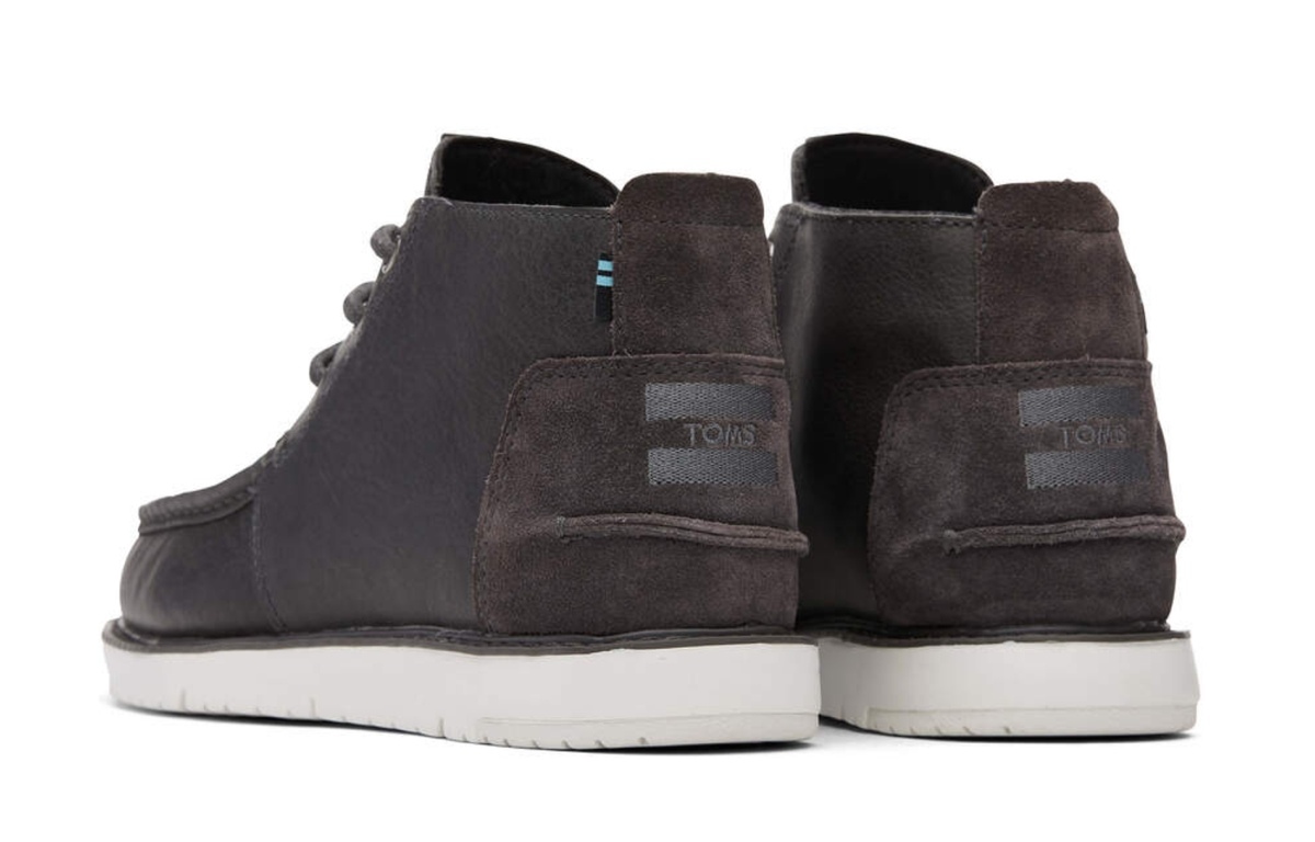 Brand New TOMS Men\'s Black/Grey Chukka Boots Toms Black Chukka Mateo Ankle Boots Black Charcoal Mens Size  main image 2
