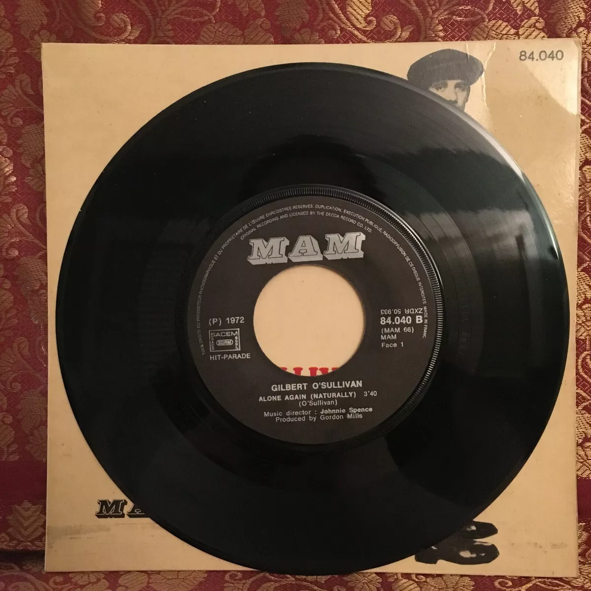 Gilbert O' Sullivan - Alone Again (Naturally) / Save It Vinyl