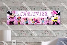 Personalized/Customized Minnie Mouse #2 Name Poster Wall Art Decoration Banner