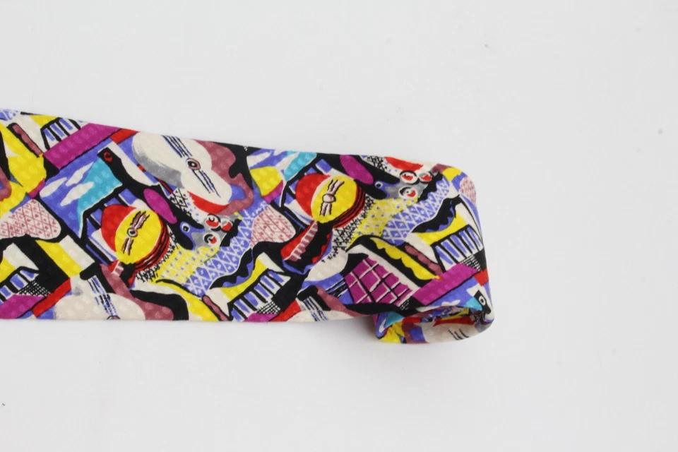 Corbata vintage de hombre colección Pablo Picasso 1988 100 % seda Foto 3 de 4