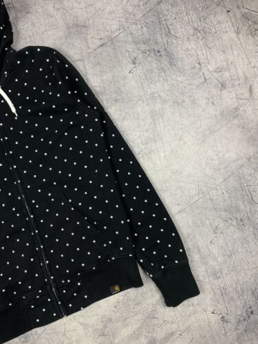 Carhartt Wip Mellow Multilogo Monogram Zip Up Hoodie Hombres Talla Pequeña Negro - Imagen 2 de 9