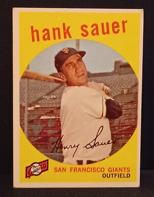 1959 Topps Hank Sauer #404 San Francisco Giants