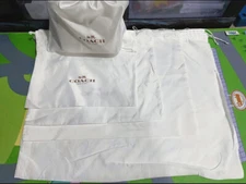 Coach Drawstring Dust Bag Storage Cover Bag White/XL,L,M,S choose from variation