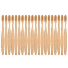 40Pcs Bamboo Toothbrush Natural Organic Medium BPA Free Soft Healthy Brush USA