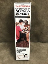 F.A. EDMUNDS 6 X 12 SPLIT RAIL SCROLL FRAME CROSS STITCH, NEEDLEPOINT, 2996