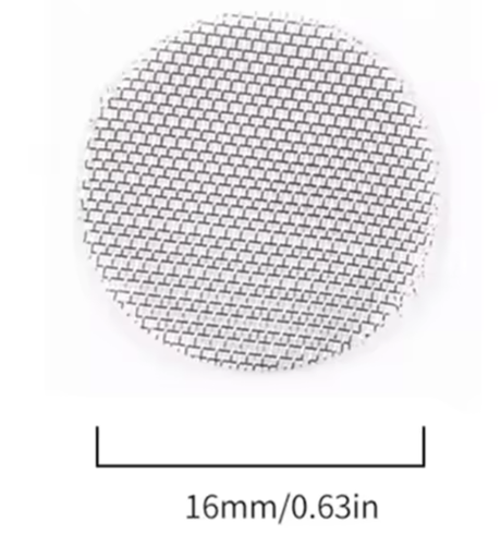 Tamices de pipa 16/20 mm acero inoxidable 10-100 piezas | Tamiz Shisha Bong plata inoxidable - Imagen 3 de 10