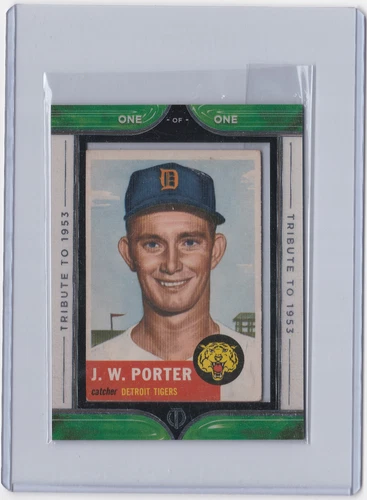 2022 Topps Tribute to 1953 -One-of-One - J.W. Porter -1/1- Topps 1953 Card #211
