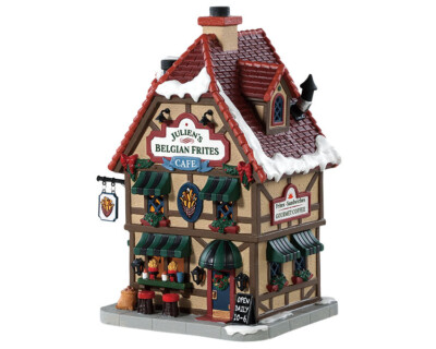 Lemax 85371 - JULIEN''S BELGIAN FRITES CAFÉ Weihnachtsdorf Winterdorf Neu