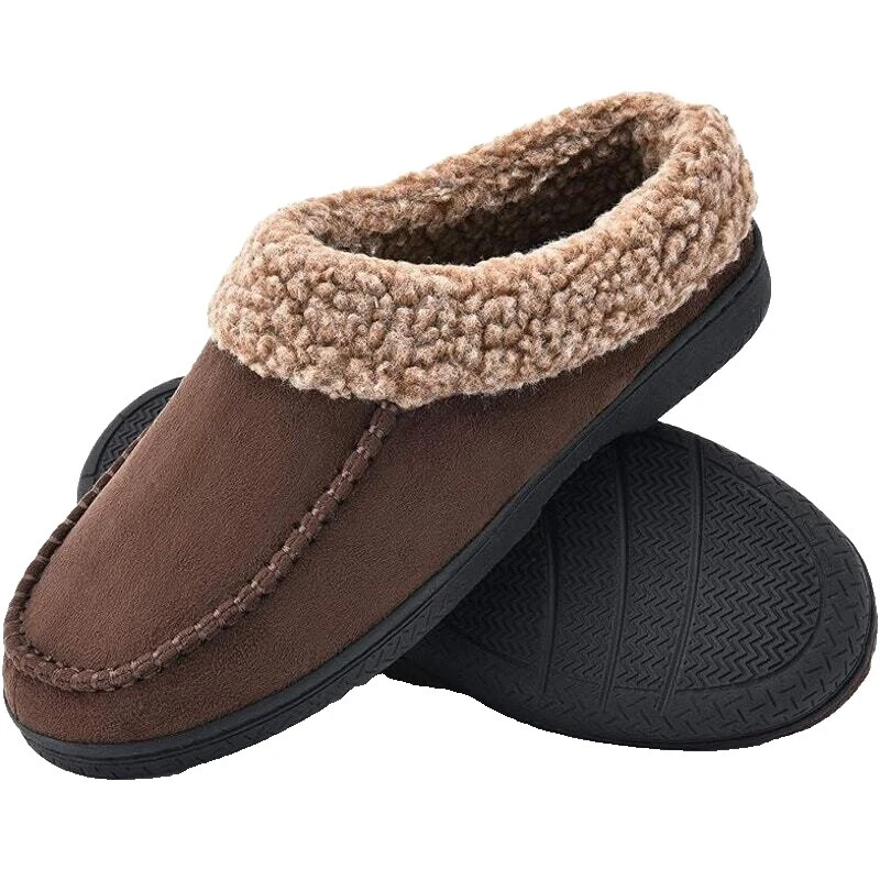 Brown Synthetic Slippers for Men