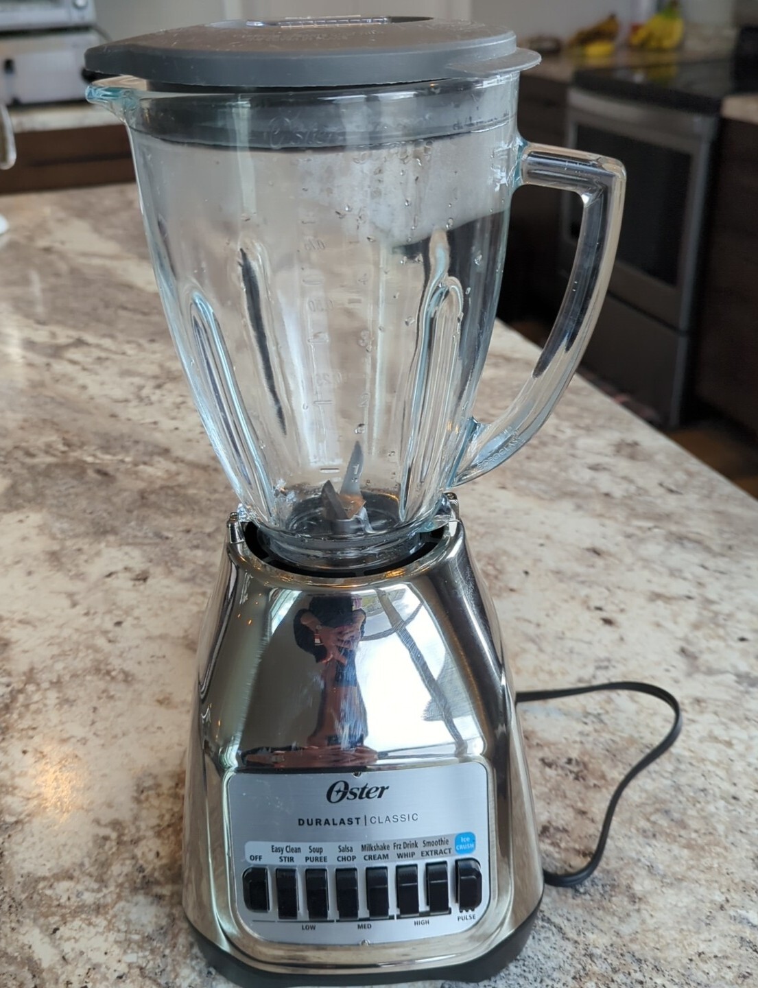 Oster Duralast Classic Blender TESTED WORKS Stainless Steel Base Glass